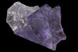 Lustrous Purple Cubic Fluorite Crystals - Morocco #80331-1